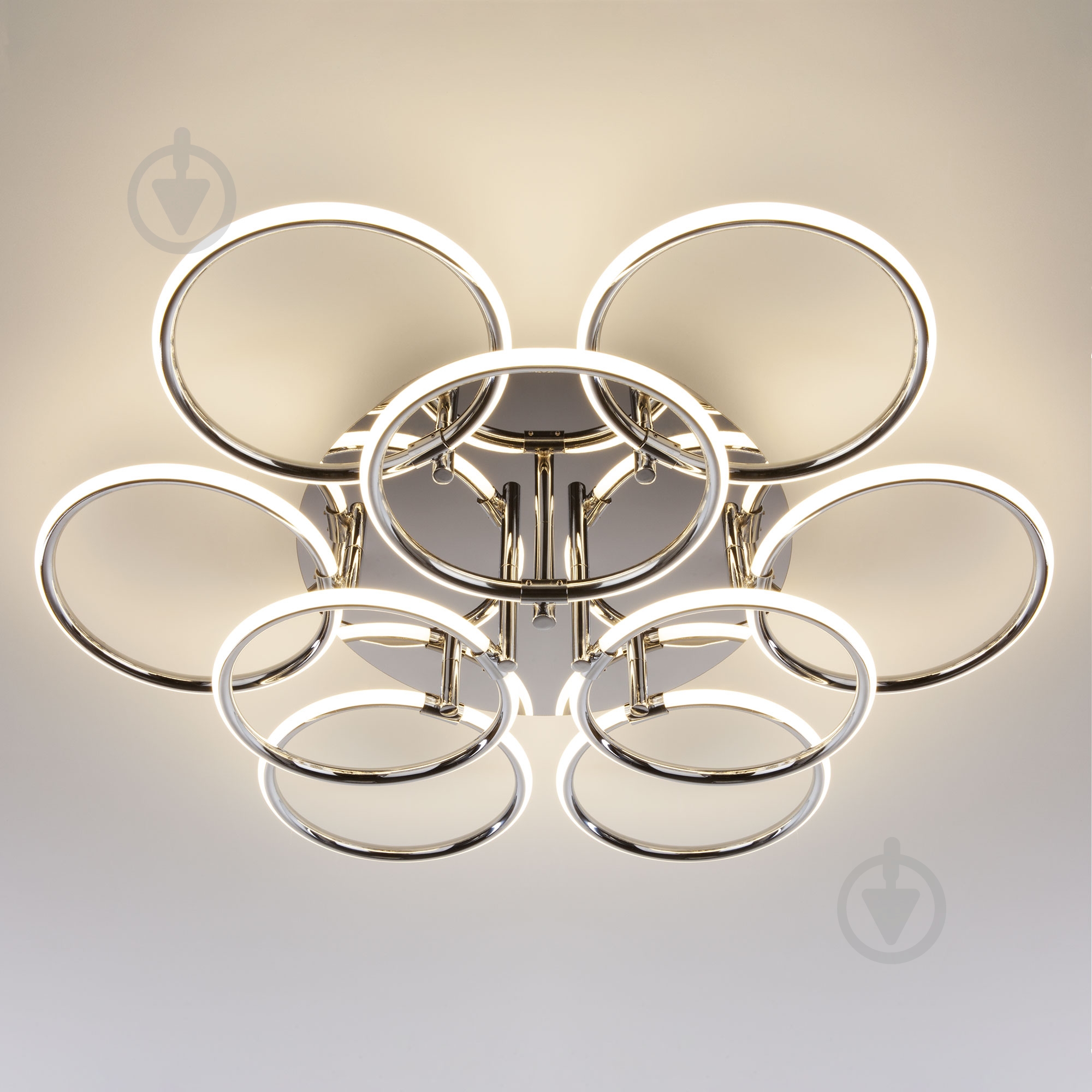 Люстра светодиодная Strotskis Impulse 94 Вт LED-модуль хром 90069/9 - фото 3