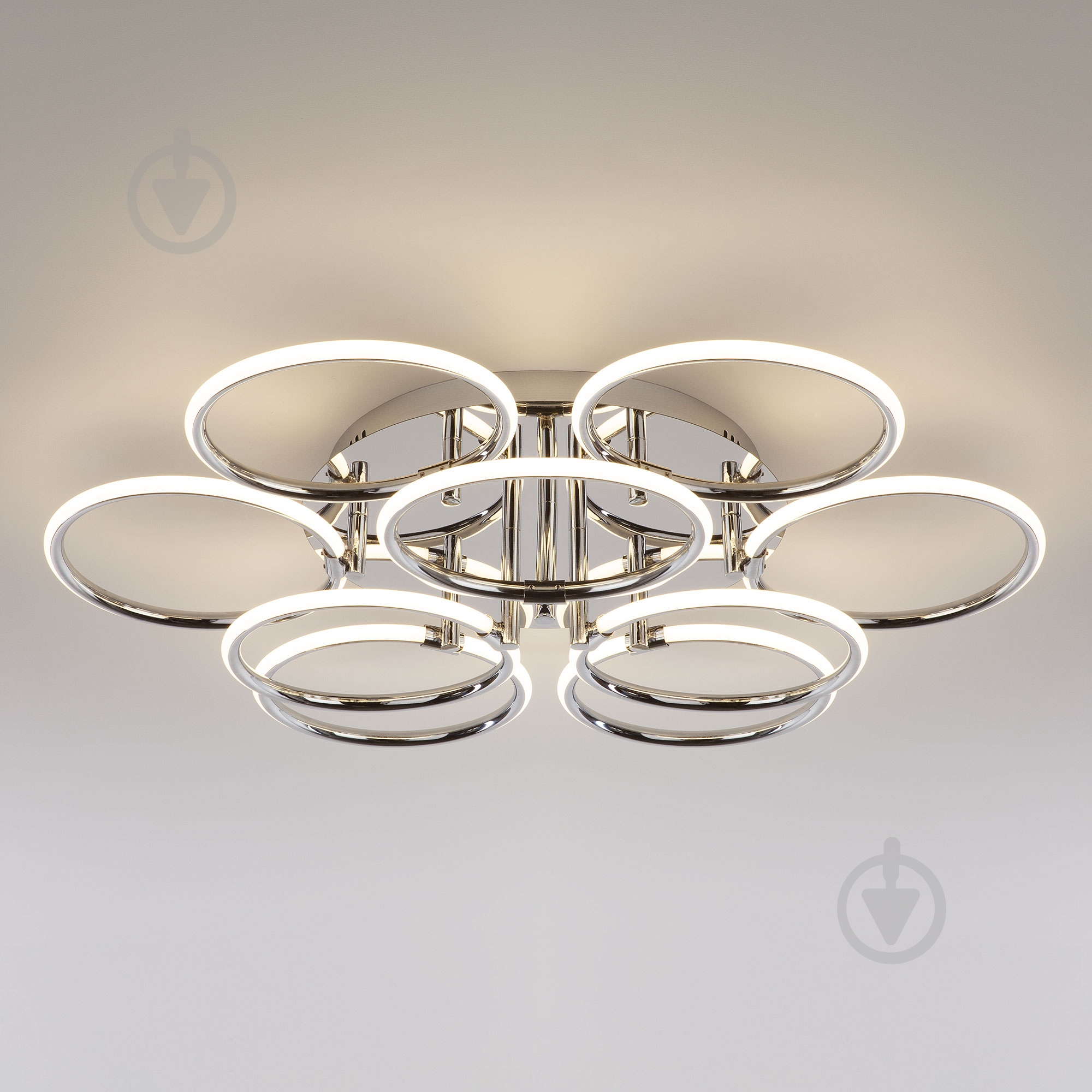 Люстра светодиодная Strotskis Impulse 94 Вт LED-модуль хром 90069/9 - фото 2