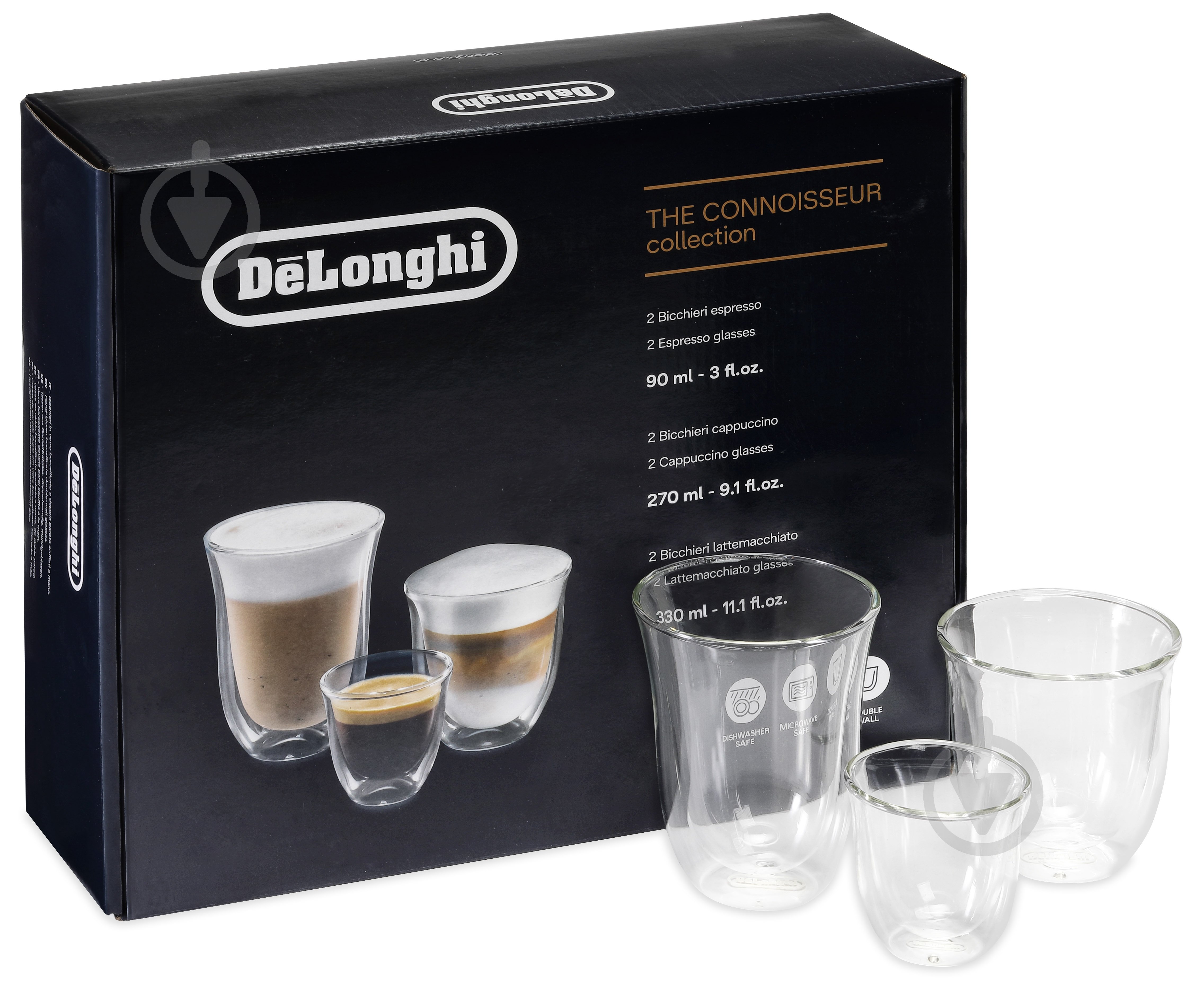 Набір склянок Delonghi DLSC302 MIX 6 шт. 6 шт. - фото 1