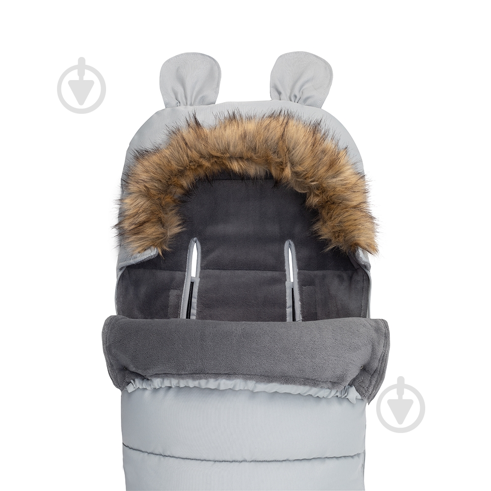 Конверт зимний MoMi Sleeping bag grey AKCE00034 - фото 2