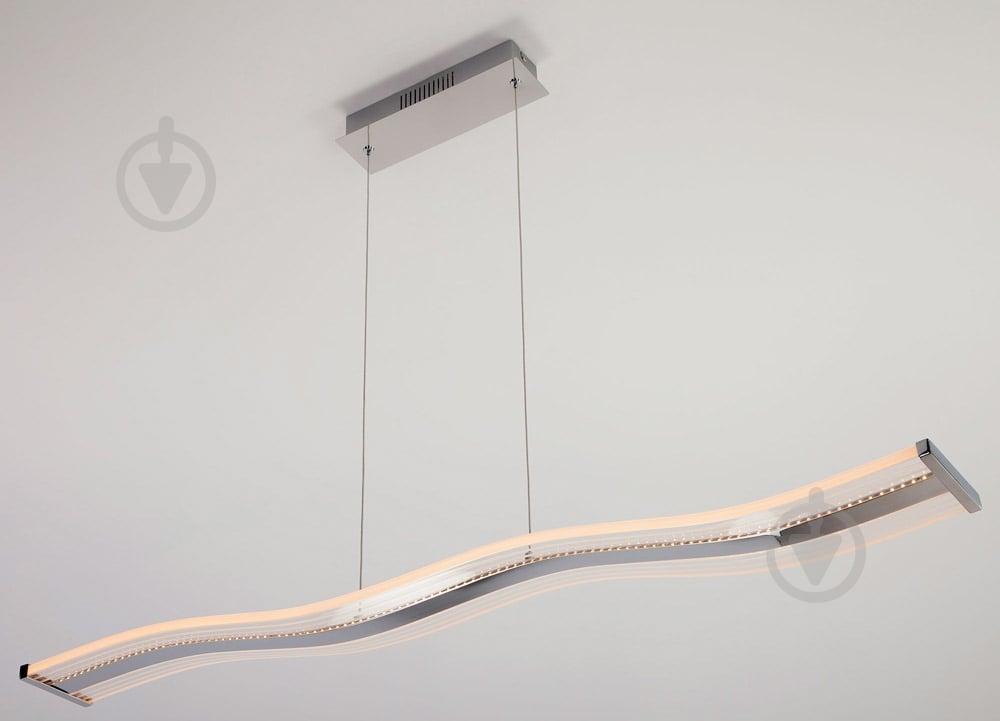 Люстра светодиодная Strotskis Flexure 36 Вт LED-модуль хром 90071/1 - фото 2