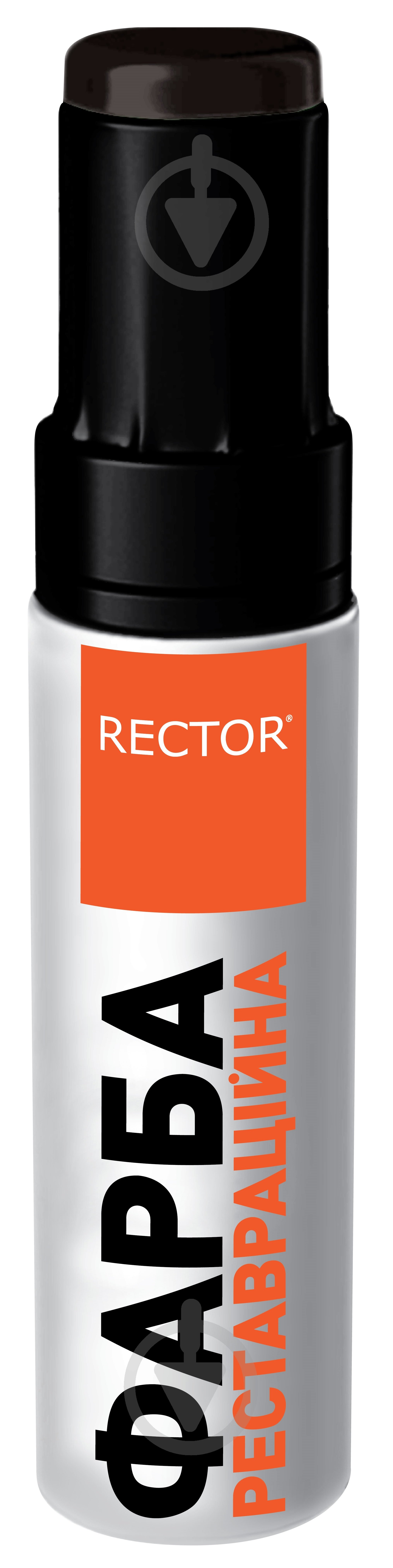 Карандаш реставрационный RECTOR черный матовый 12 мл - фото 1