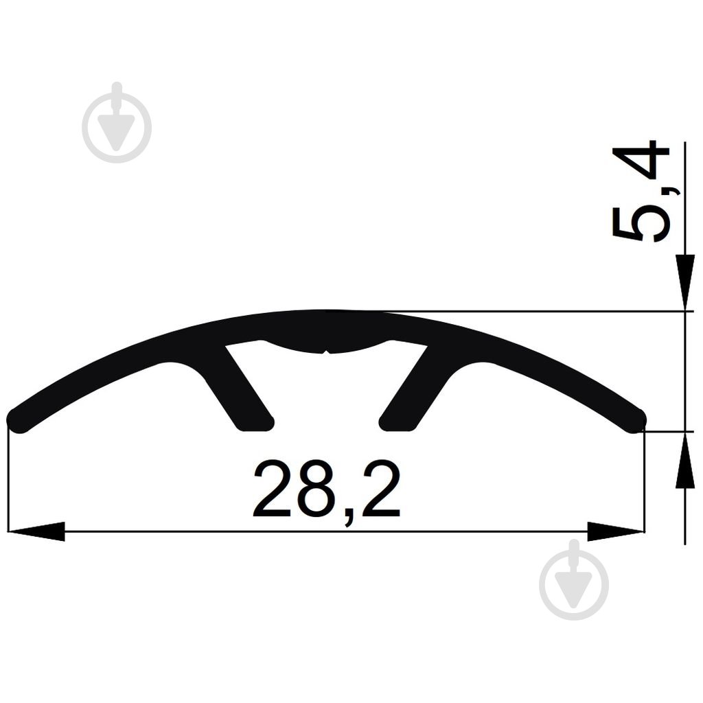 Порожек алюминиевый гладкий АЛЮПРО 28,2х5,4х900 мм дуб мокко ПАС-1501ПКс30 - фото 2 Порожек алюминиевый гладкий АЛЮПРО 28,2х5,4х900 мм дуб мокко ПАС-1501ПКс30 - фото 2