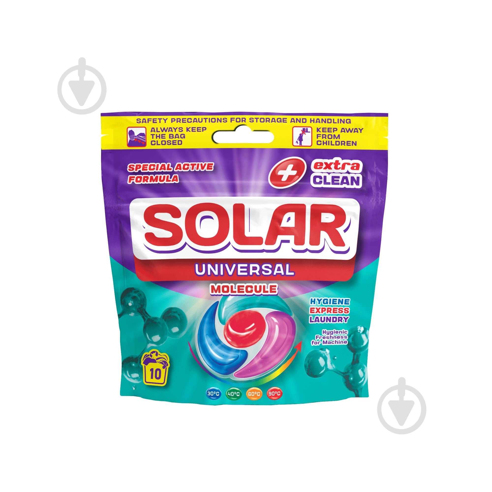 Капсули для машинного та ручного прання SOLAR Universal Molecule 10 шт. - фото 1