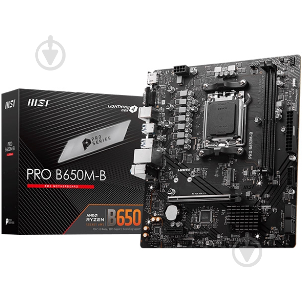 Материнская плата MSI 911-7E28-005 (Socket AM5, AMD B650, micro ATX) - фото 5