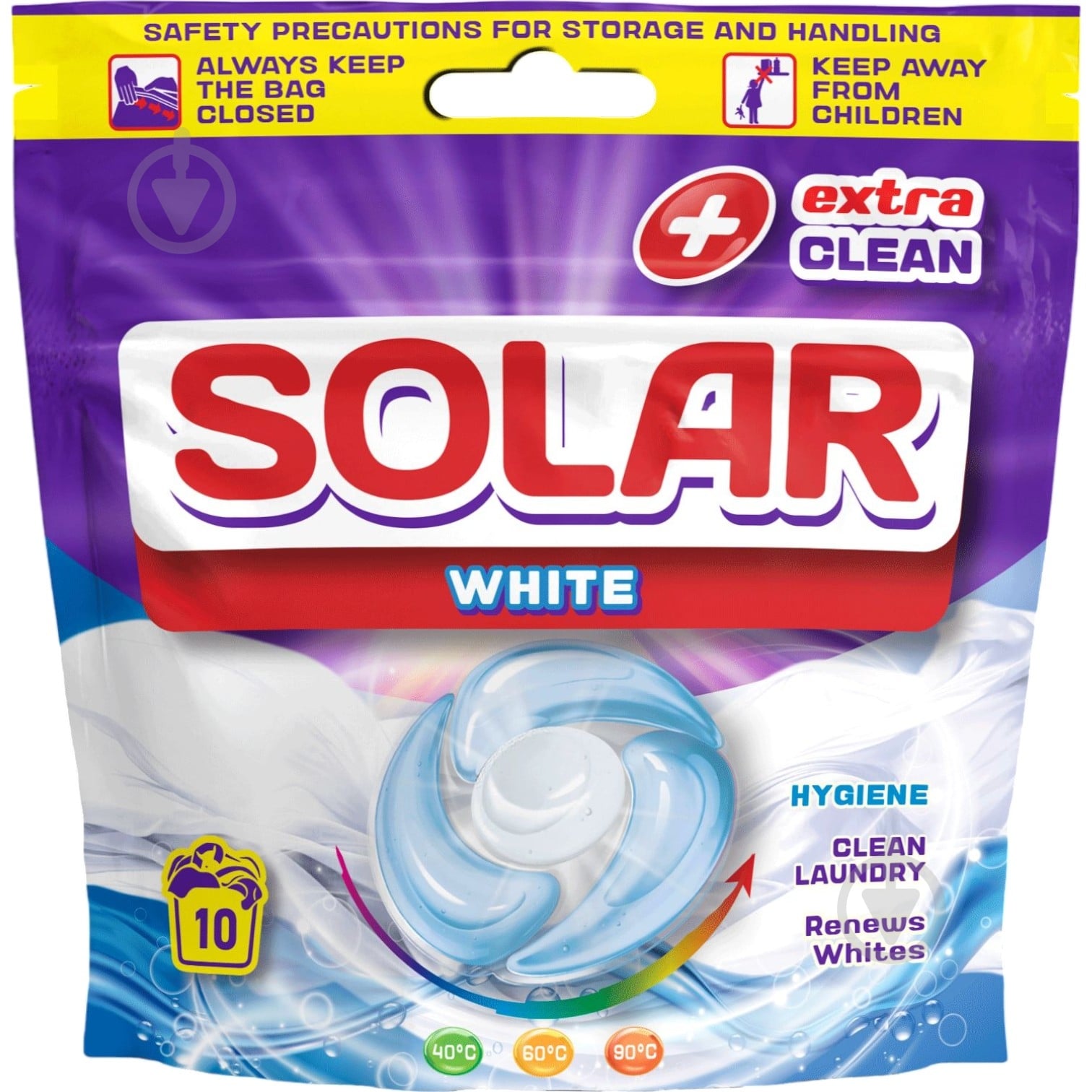 Капсулы для машинной и ручной стирки SOLAR WHITE 10 шт. - фото 1 Капсулы для машинной и ручной стирки SOLAR WHITE 10 шт. - фото 1