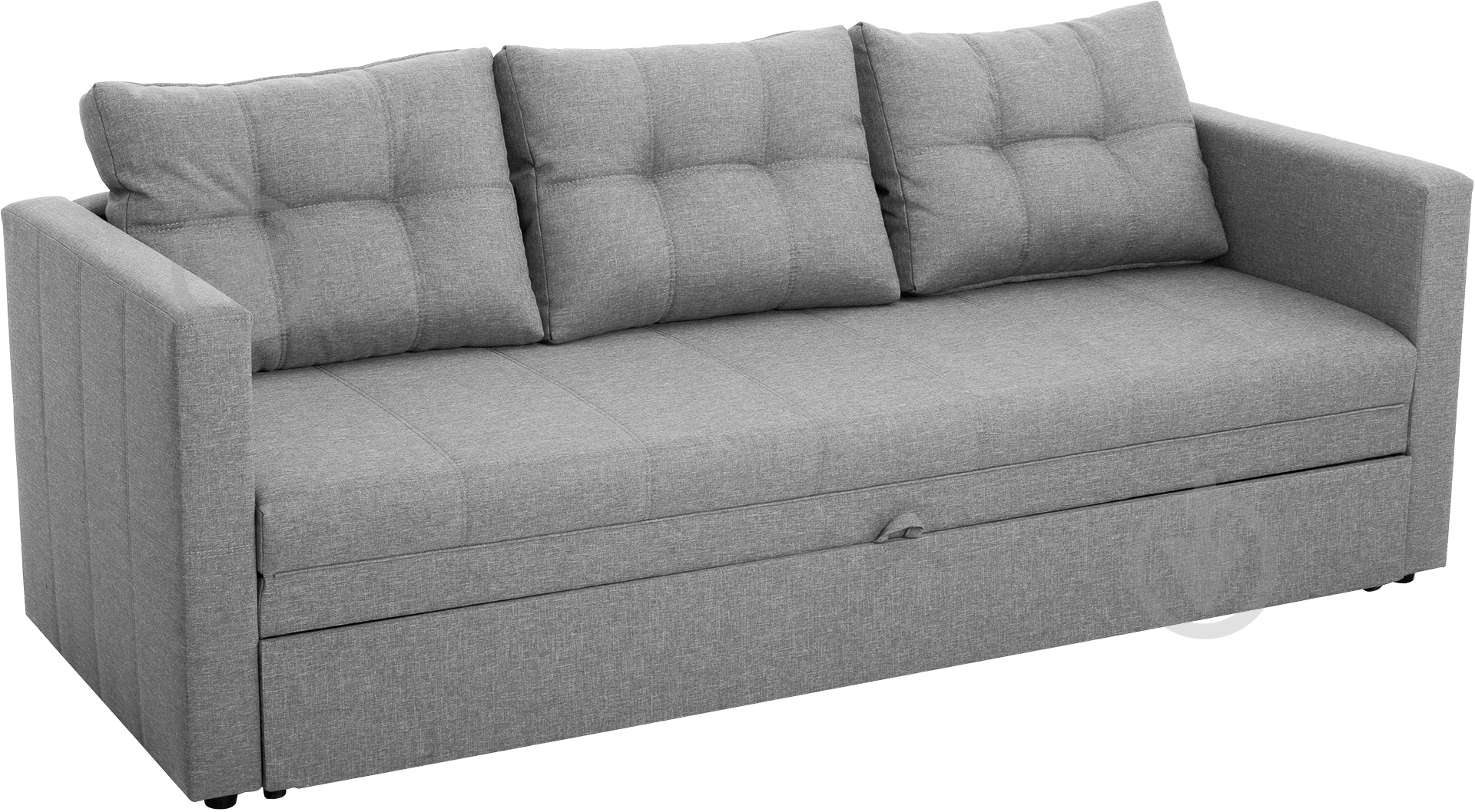 Софа прямой Сократ серый 2130x820x690 мм - фото 2