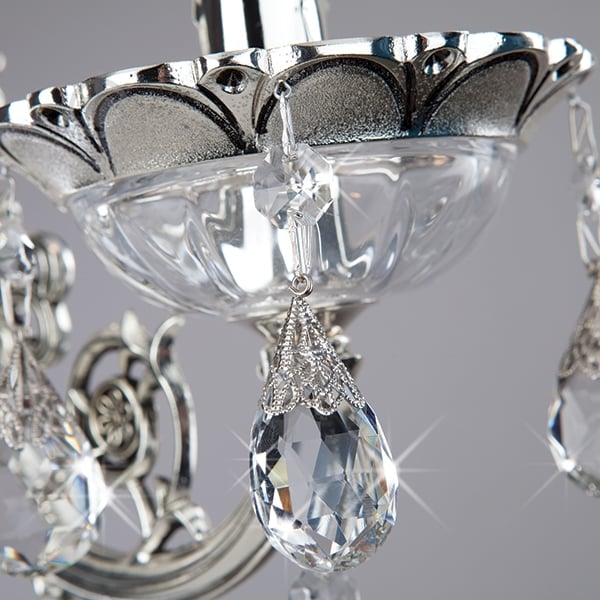 Бра Strotskis Carolina 1x60 Вт E14 серебристый 230/1 - фото 3 Бра Strotskis Carolina 1x60 Вт E14 серебристый 230/1 - фото 3