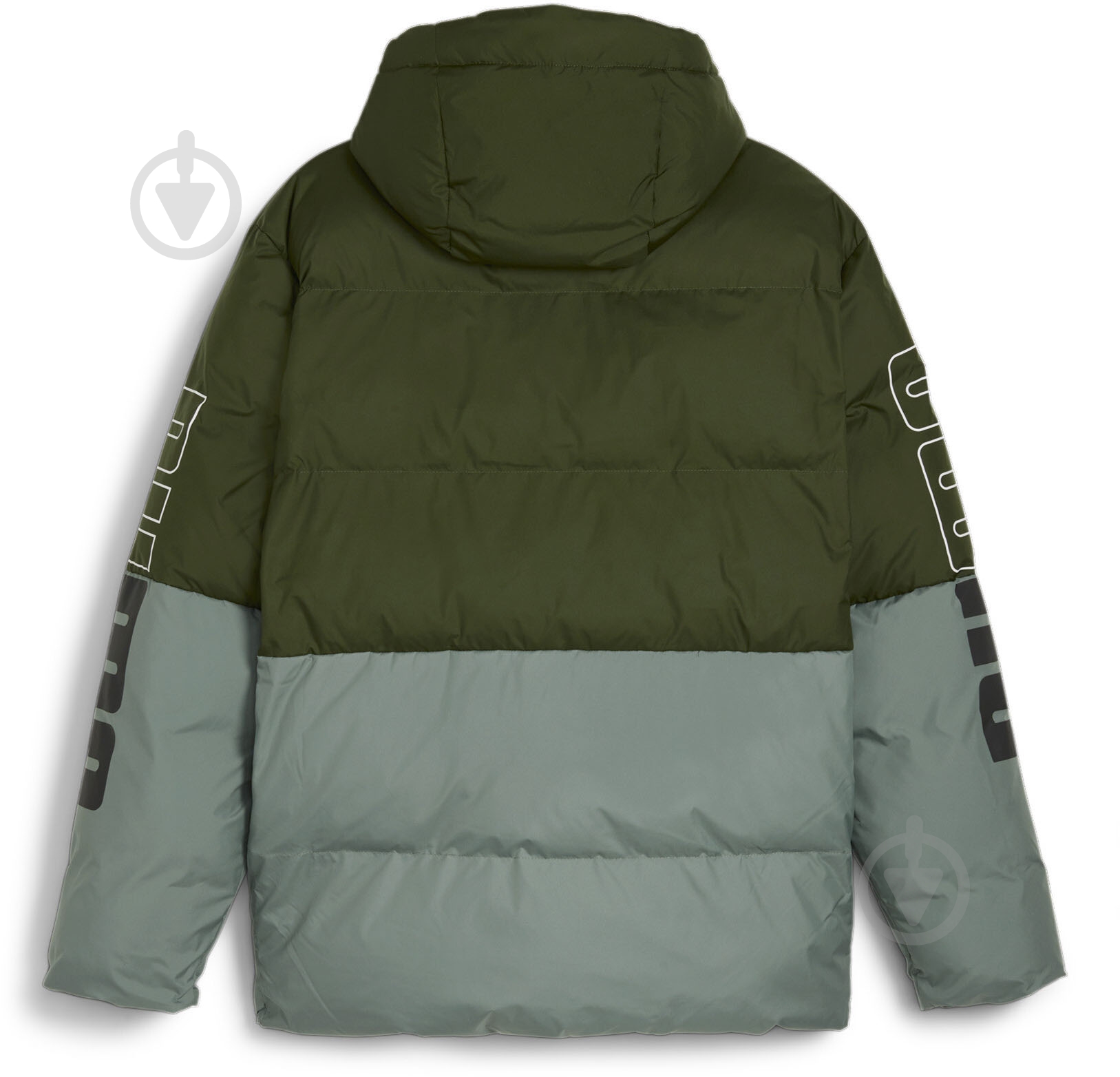 Пуховик Puma PUMA POWER HOODED JACKET 67538931 р.L зеленый - фото 2 Пуховик Puma PUMA POWER HOODED JACKET 67538931 р.L зеленый - фото 2