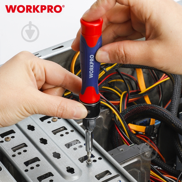 Набор бит и отвертка WORKPRO WP221051 - фото 6