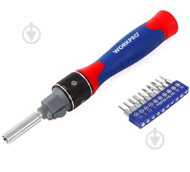 Набор бит и отвертка WORKPRO WP221051 - фото 1