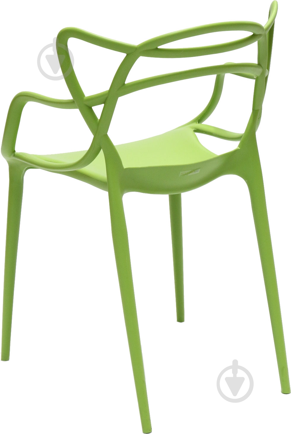 Стул обеденный с подлокотниками АС-006 зеленый зеленый/зеленый - фото 3