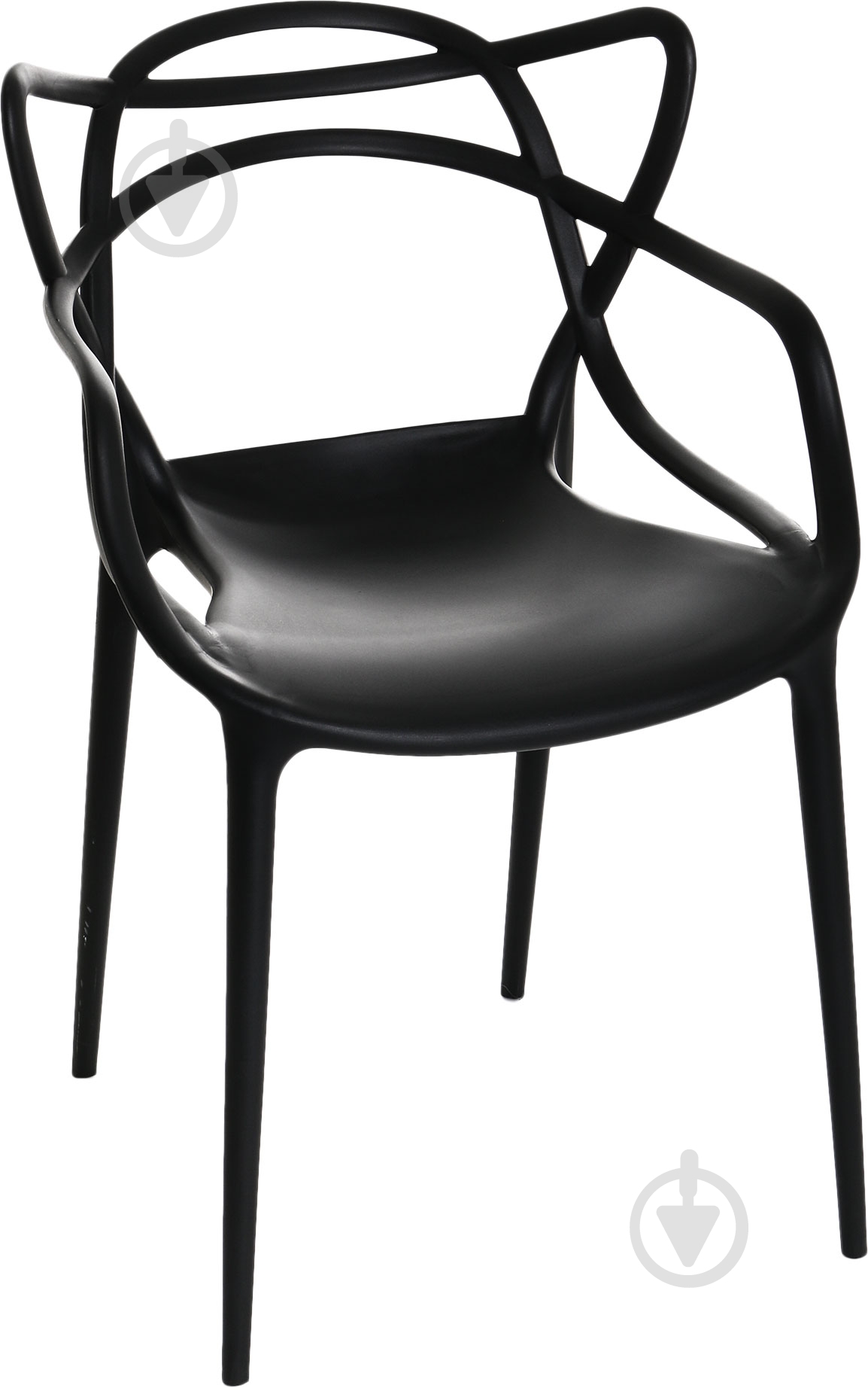 Стул обеденный с подлокотниками АС-006 черный черный/черный - фото 1