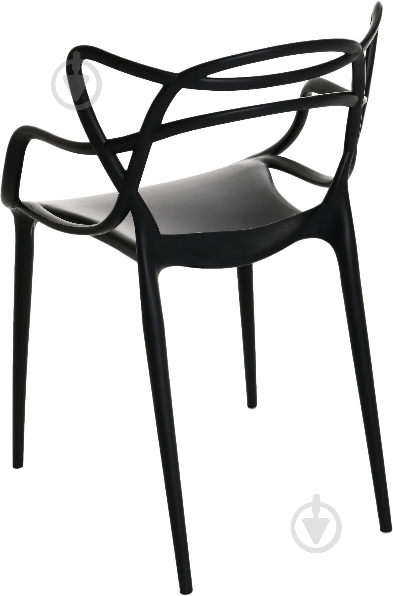 Стул обеденный с подлокотниками АС-006 черный черный/черный - фото 3