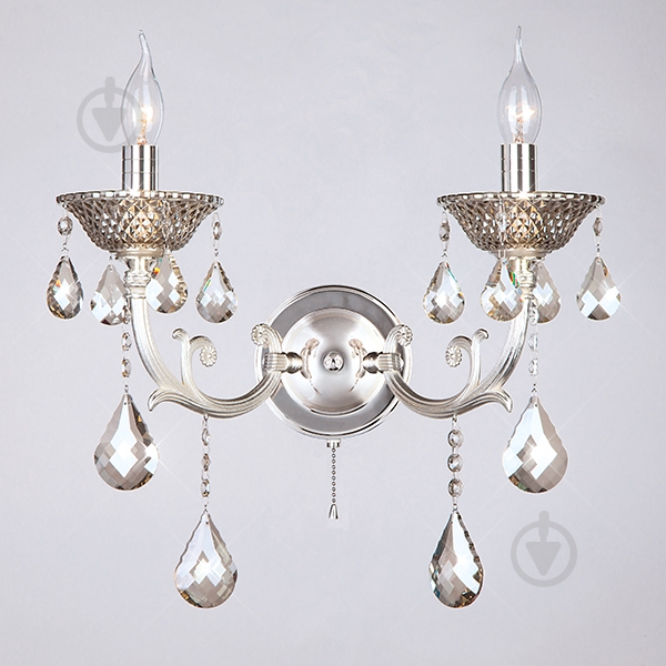 Бра Strotskis Caprice 2x40 Вт E14 платина 278/2 - фото 1