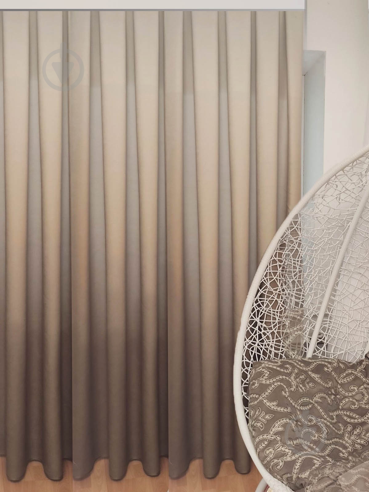 Штора Градиент 200x260 бежевый Декор-ін - фото 3