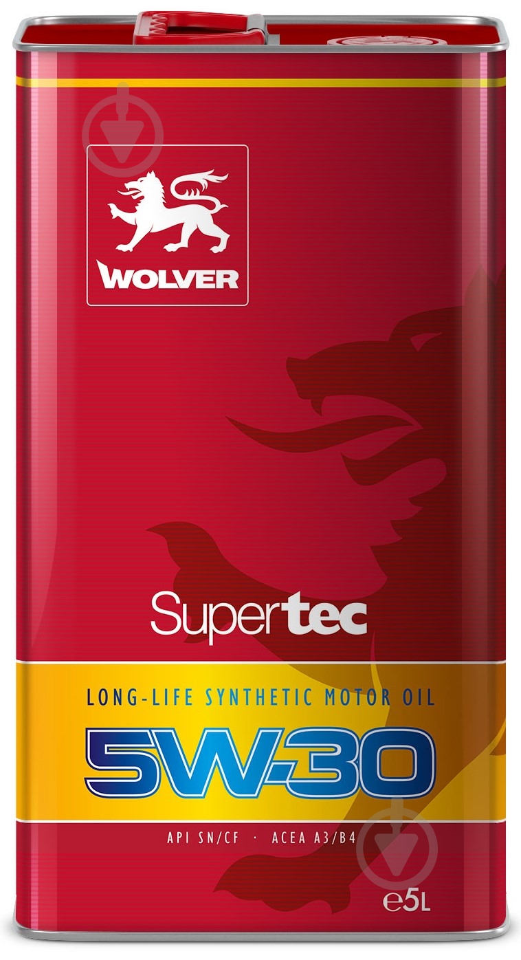 Моторное масло синтетическое Wolver Supertec 5W-30 5 л - фото 1