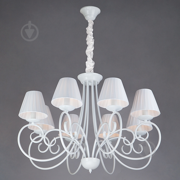 Люстра підвісна Strotskis Severina 8x40 Вт E14 білий глянець 280/8 - фото 2