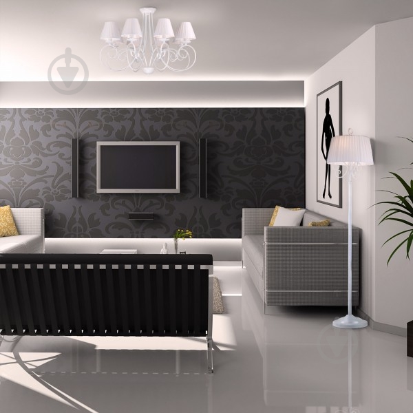 Люстра підвісна Strotskis Severina 8x40 Вт E14 білий глянець 280/8 - фото 5