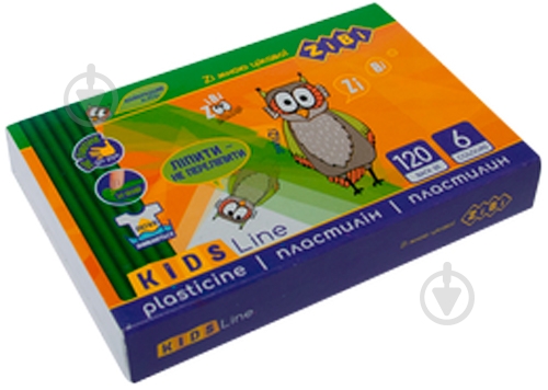 Пластилин 6 цветов 120 г стек kids line ZiBi - фото 1