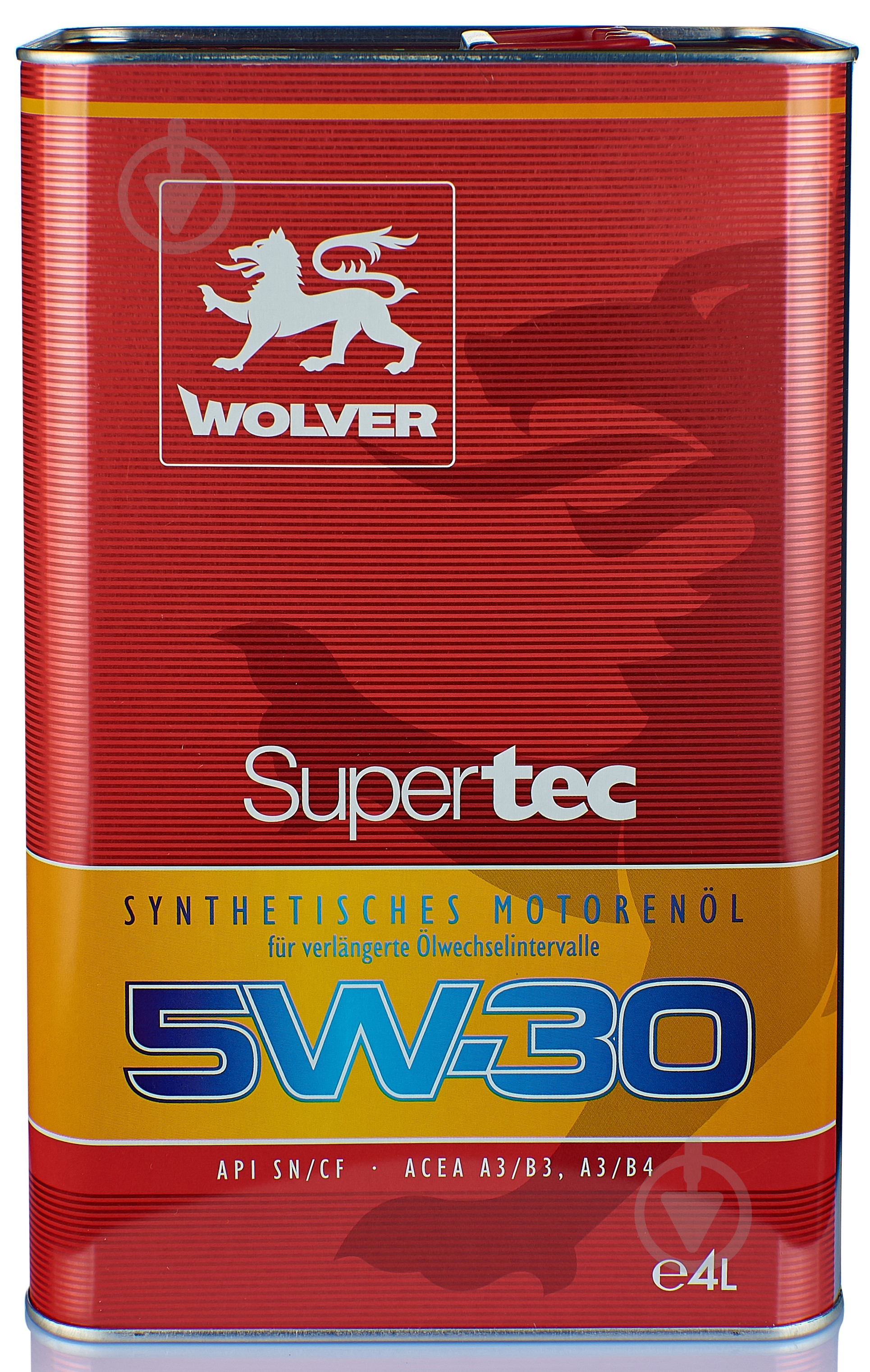 Моторное масло синтетическое Wolver Supertec 5W-30 4 л - фото 1 Моторное масло синтетическое Wolver Supertec 5W-30 4 л - фото 1