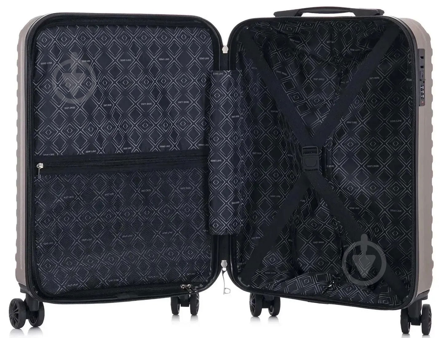 Чемодан SEMI LINE T5864-1 Champagne S 42 л - фото 4