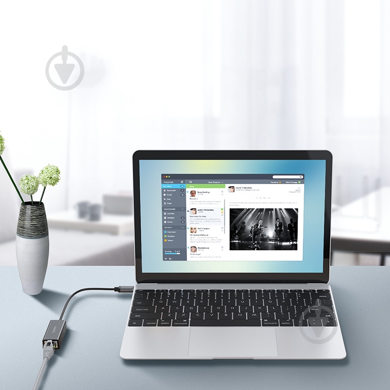 Адаптер Orico USB Type-C Ethernet XC-R45-V1-BK-BP - фото 5