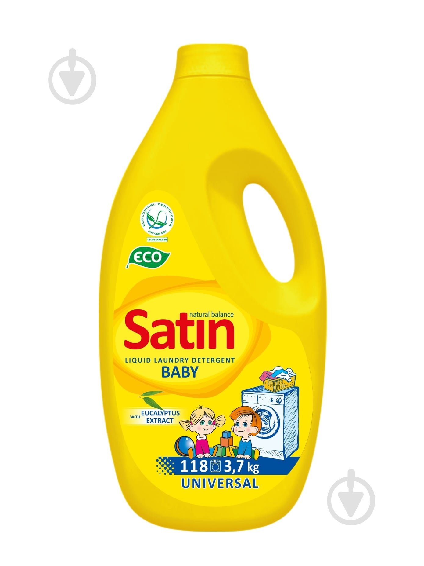 Гель для машинного та ручного прання Satin Natural Balance 3,7 л - фото 1