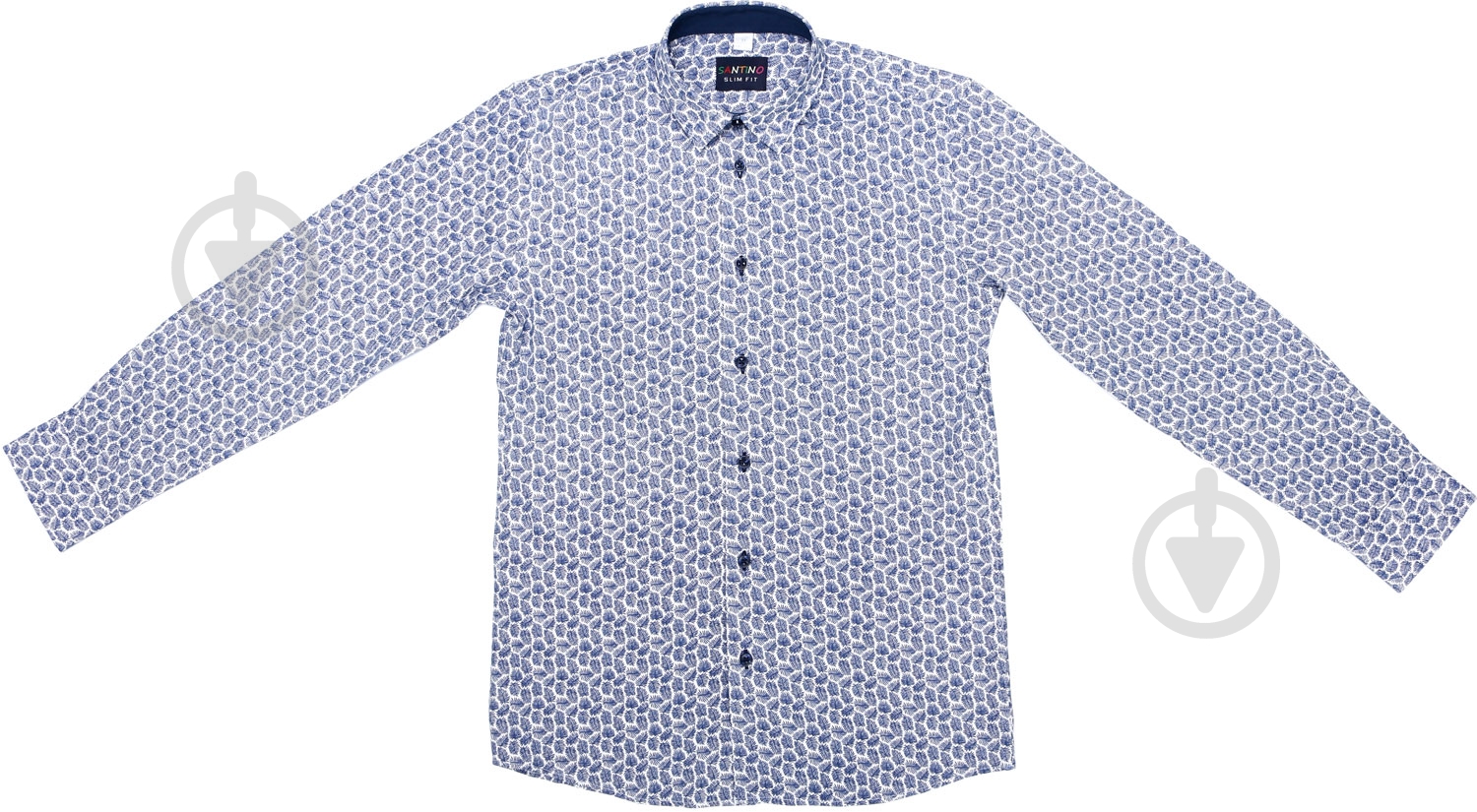 Рубашка детская INGVAR 15534 р.140 белый с рисунком - фото 2 Рубашка детская INGVAR 15534 р.140 белый с рисунком - фото 2