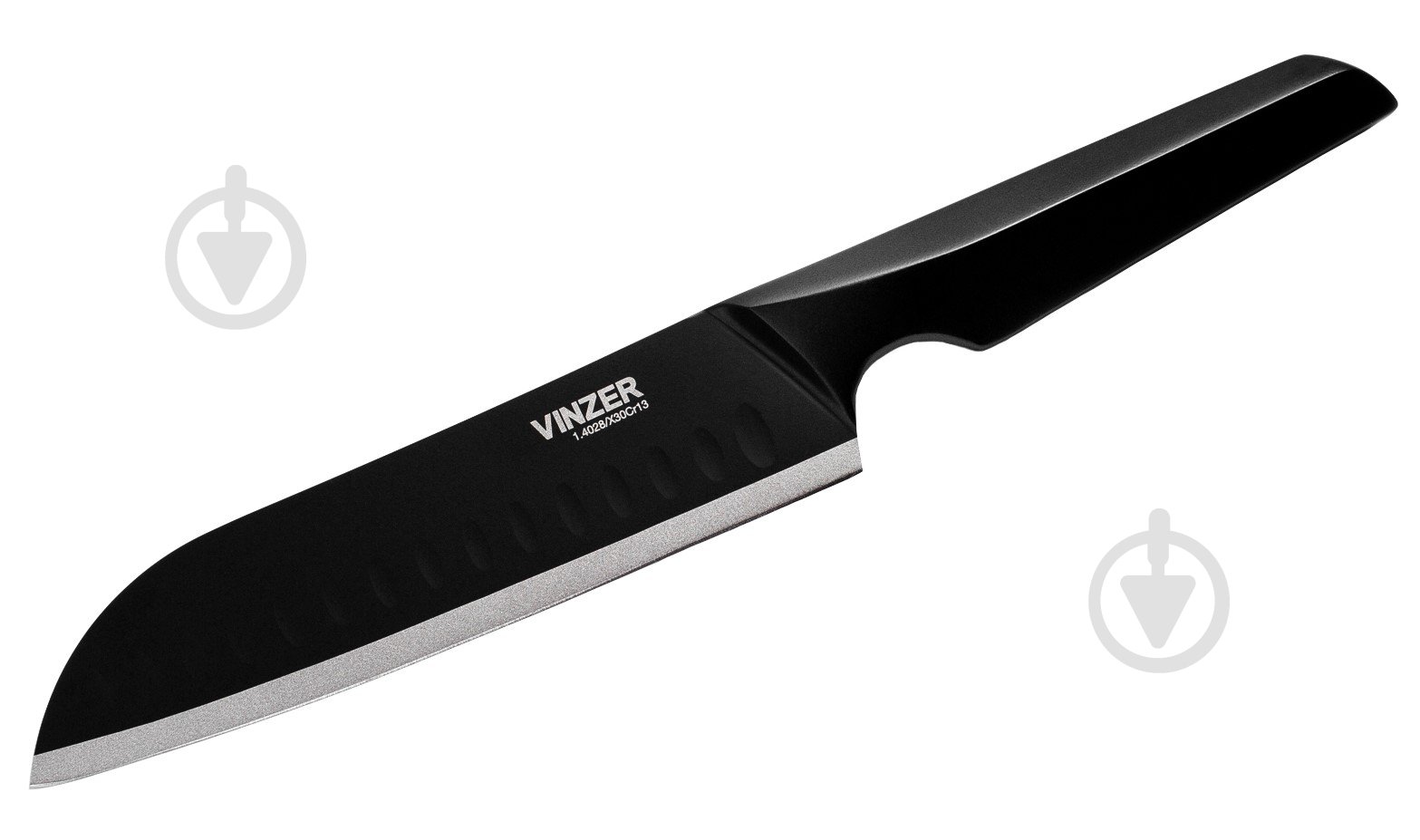 Ніж сантоку Vinzer Geometry Nero line 89302 17,8 см - фото 1