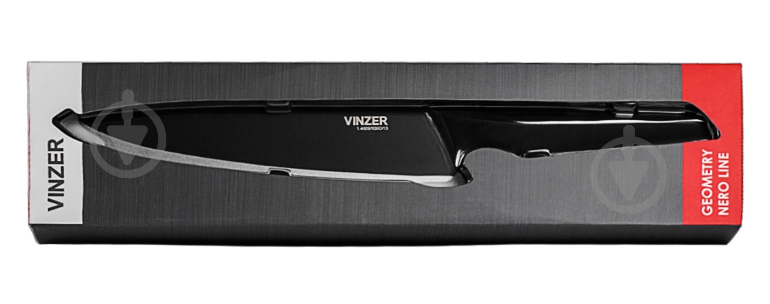 Ніж кухарський Vinzer Geometry Nero line 89304 20,3 см - фото 3