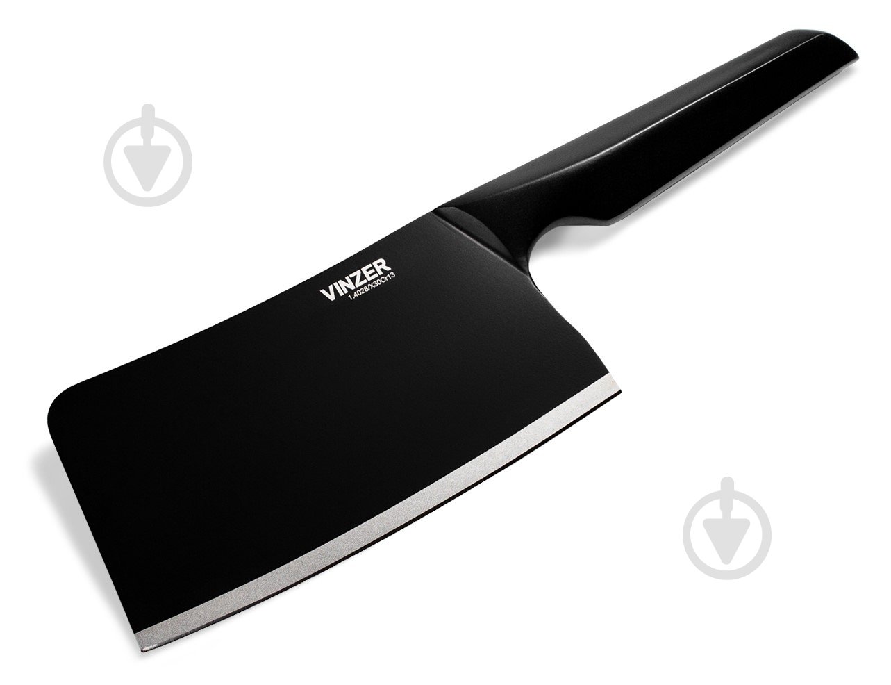 Сокирка кухонна Vinzer Geometry Nero lineв 89305 16,5 см - фото 1