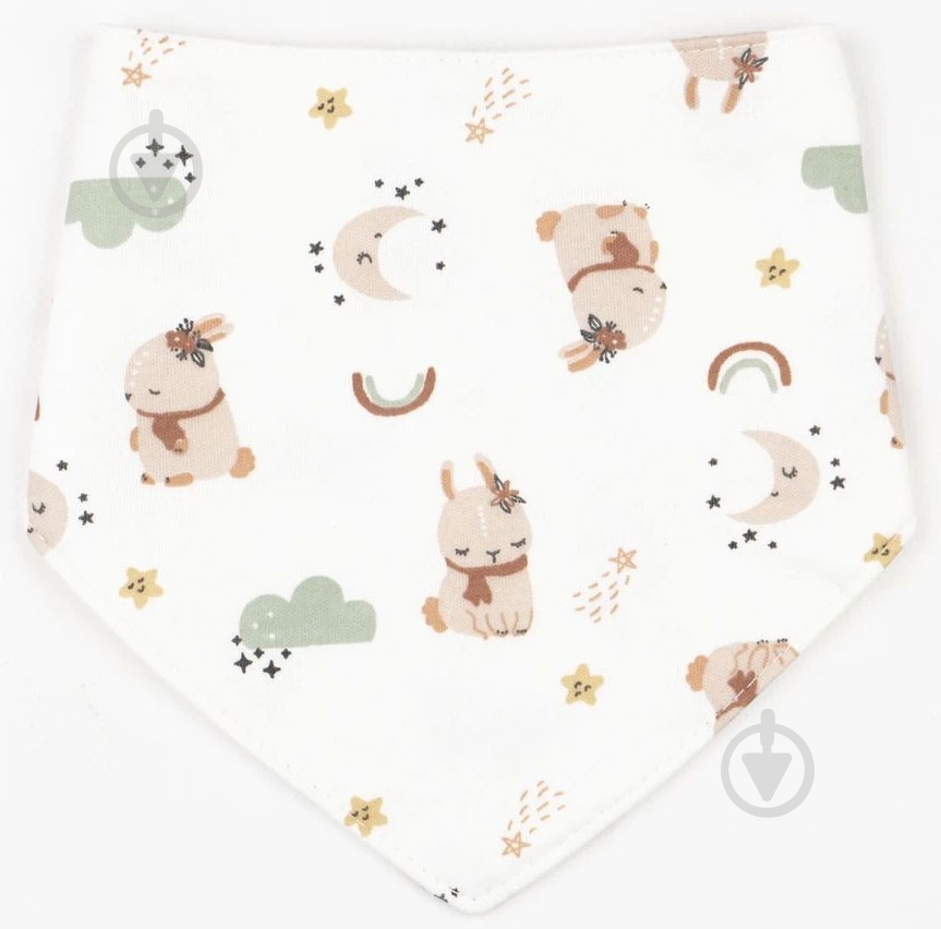 Слюнявчик Dexter`s детский Bunny молочный d9631змл - фото 1