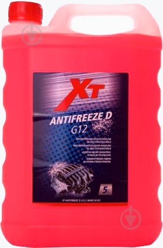 Антифриз XT ANTIFREEZE D -80°C G12 концентрат 5 л червоний (ANTIFREEZE D 5L) - фото 1