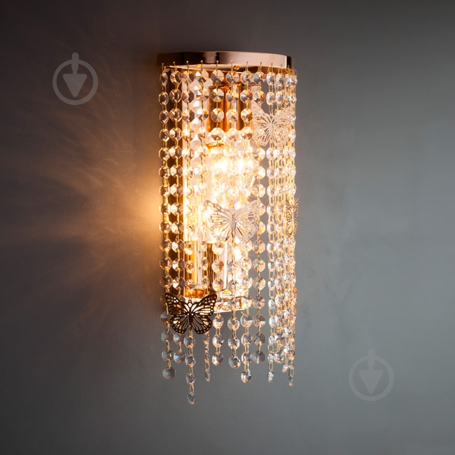 Бра Strotskis Calista 2x60 Вт E14 золото 10015/2 - фото 2