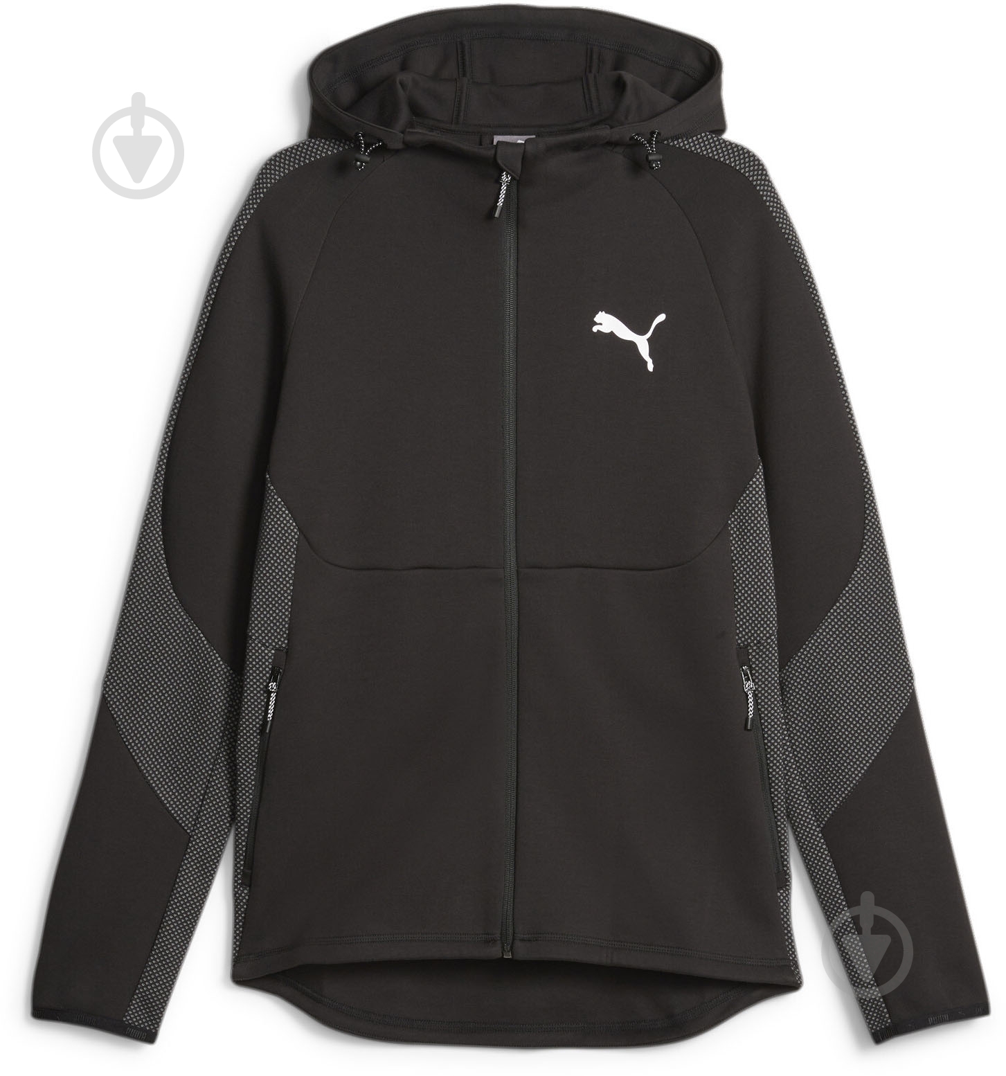 Джемпер Puma EVOSTRIPE FULL-ZIP HOODIE DK 67593001 р.2XL черный - фото 1