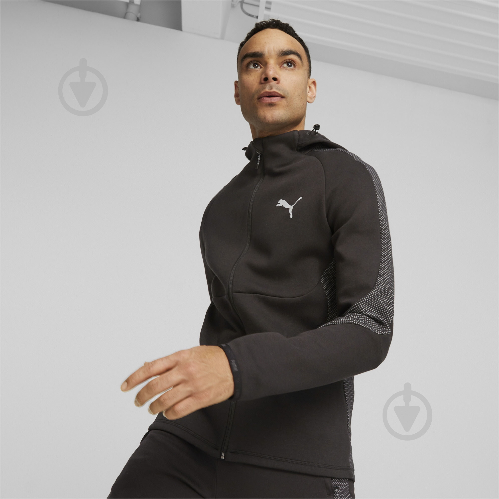 Джемпер Puma EVOSTRIPE FULL-ZIP HOODIE DK 67593001 р.2XL черный - фото 3