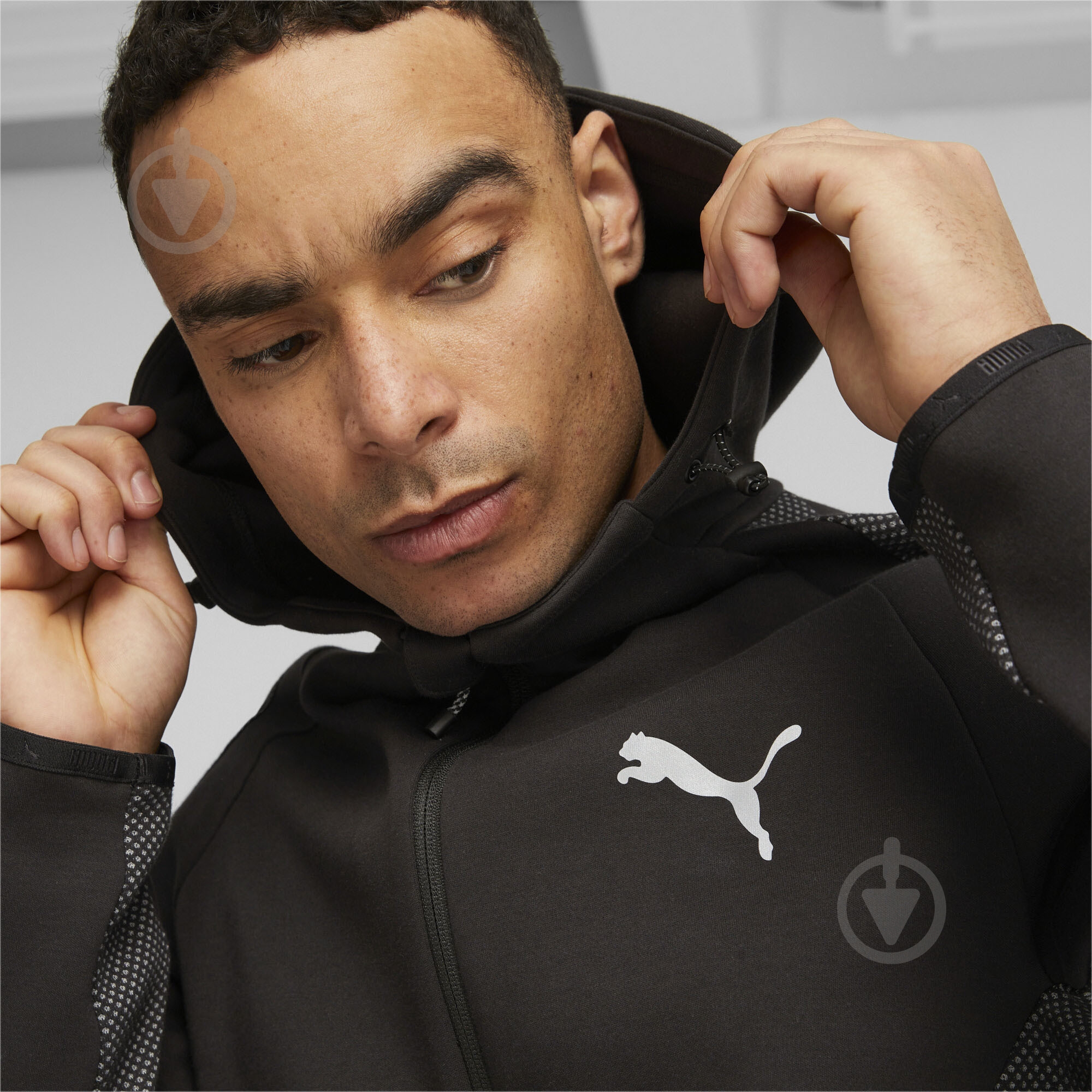 Джемпер Puma EVOSTRIPE FULL-ZIP HOODIE DK 67593001 р.2XL черный - фото 4