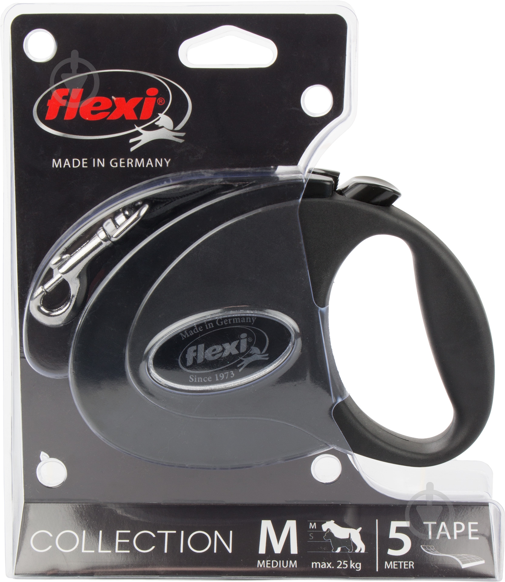 Поводок-рулетка Flexi Collection M черный до 25 кг 5 м - фото 2