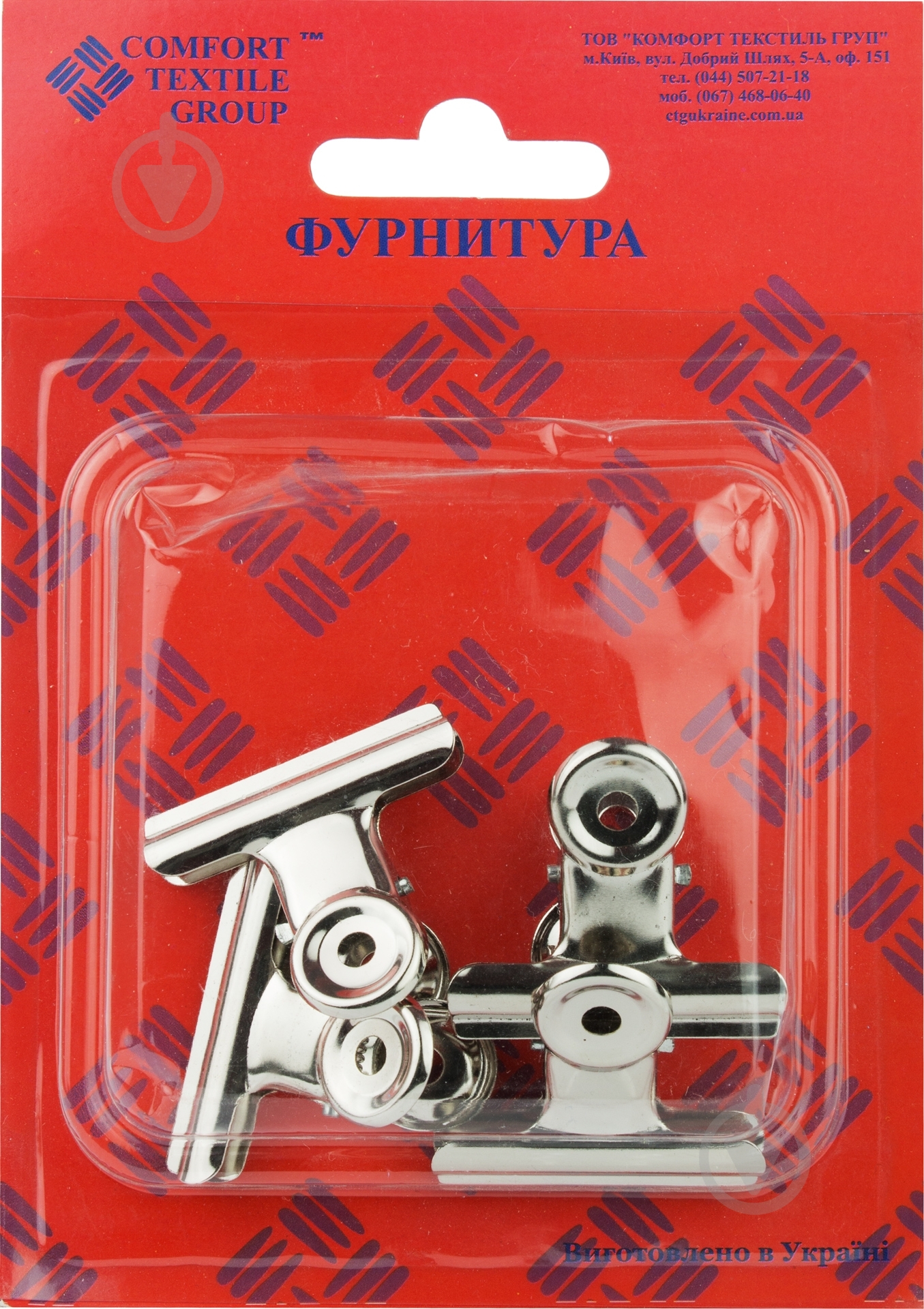 Зажим для ткани 40 мм 4 шт. - фото 2 Зажим для ткани 40 мм 4 шт. - фото 2