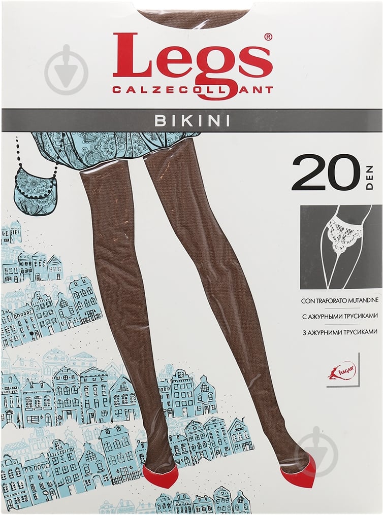 Колготки Legs BIKINI 20 den sand 3 песочный - фото 1