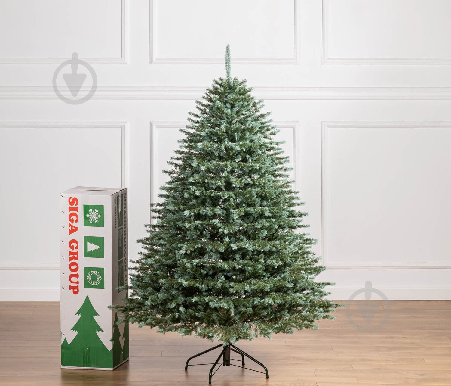 Штучна ялинка лита Аляска 1,80 м зелено-блакитний Siga Group - фото 2 Штучна ялинка лита Аляска 1,80 м зелено-блакитний Siga Group - фото 2