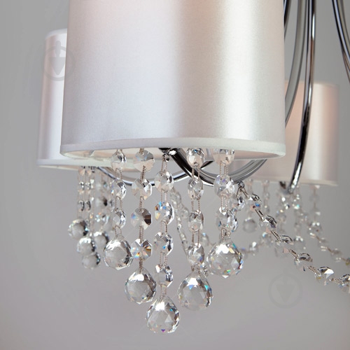 Люстра підвісна Strotskis Cornella 5x40 Вт E14 хром/бежевий 10084/5 - фото 5 Люстра підвісна Strotskis Cornella 5x40 Вт E14 хром/бежевий 10084/5 - фото 5