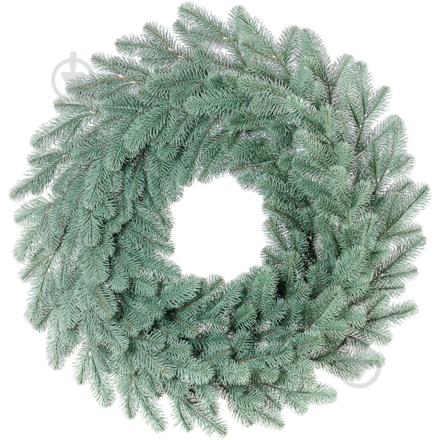 Венок новогодний Siga Group литой Ковалевский большой голубой d590 мм 4829221925413 - фото 1