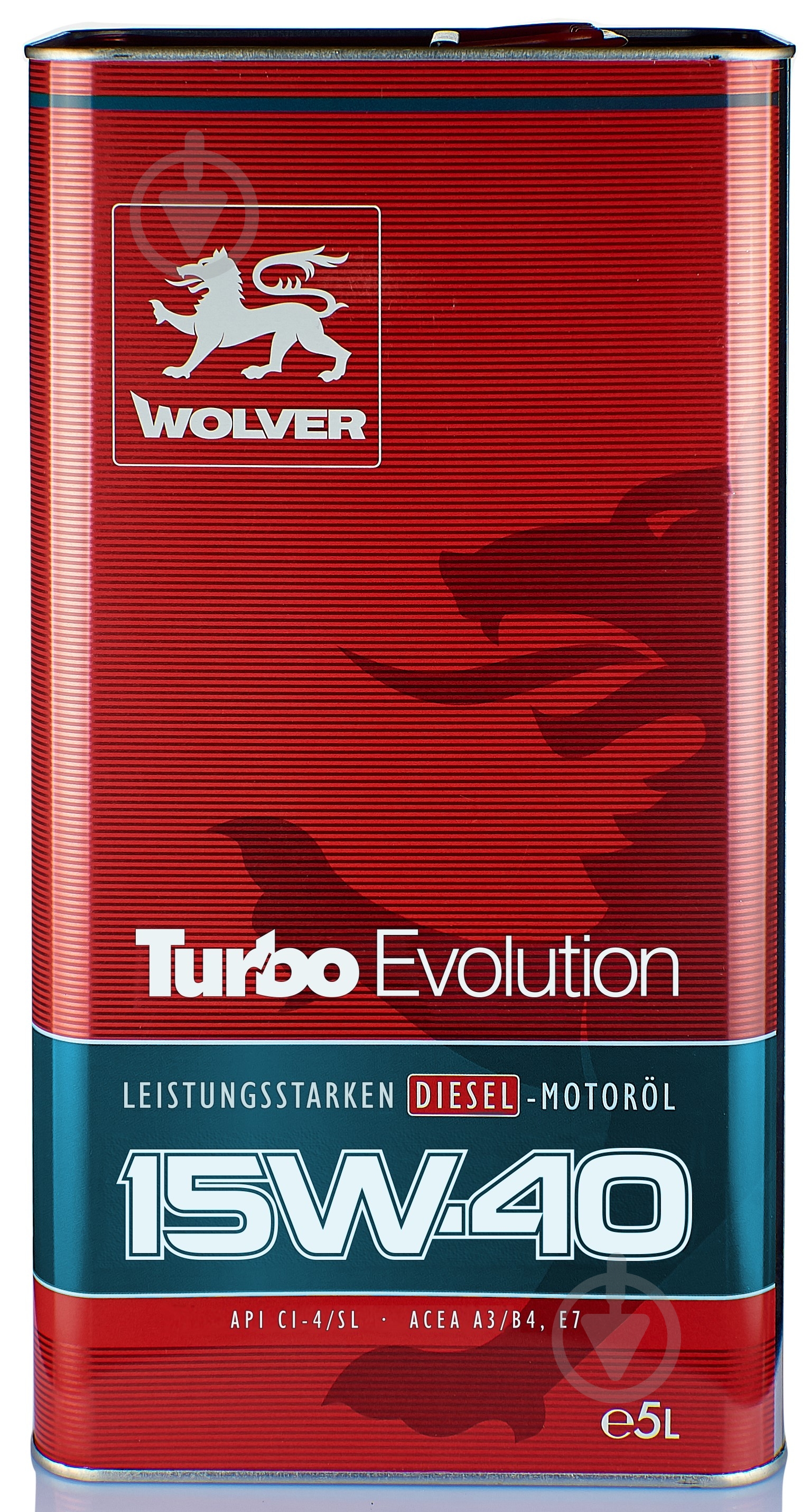 Моторное масло минеральное Wolver Turbo Evolution 15W-40 5 л - фото 1