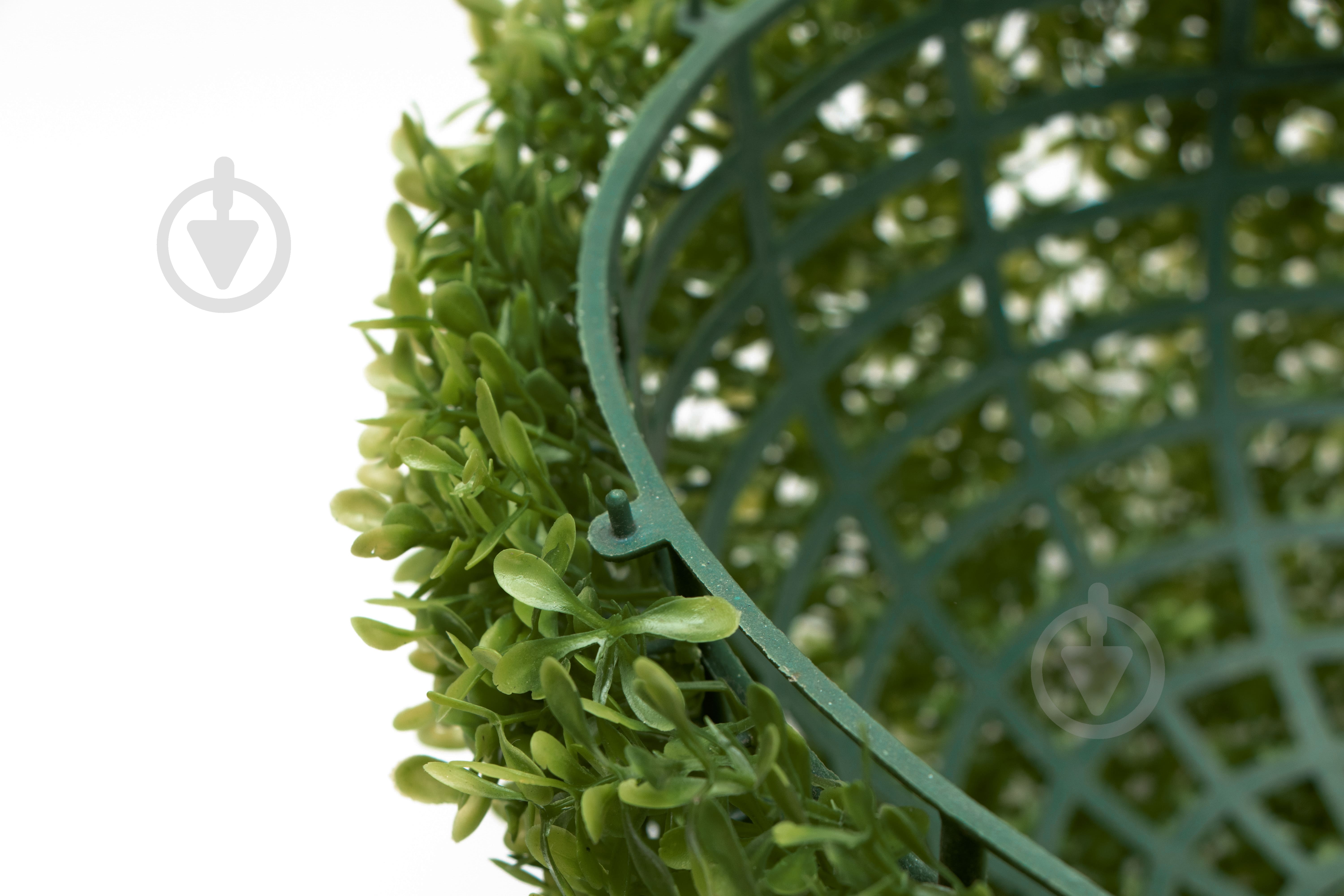 Шар искусственный куст Самшит светло-зеленый 38 см 960156 Девилон - фото 4