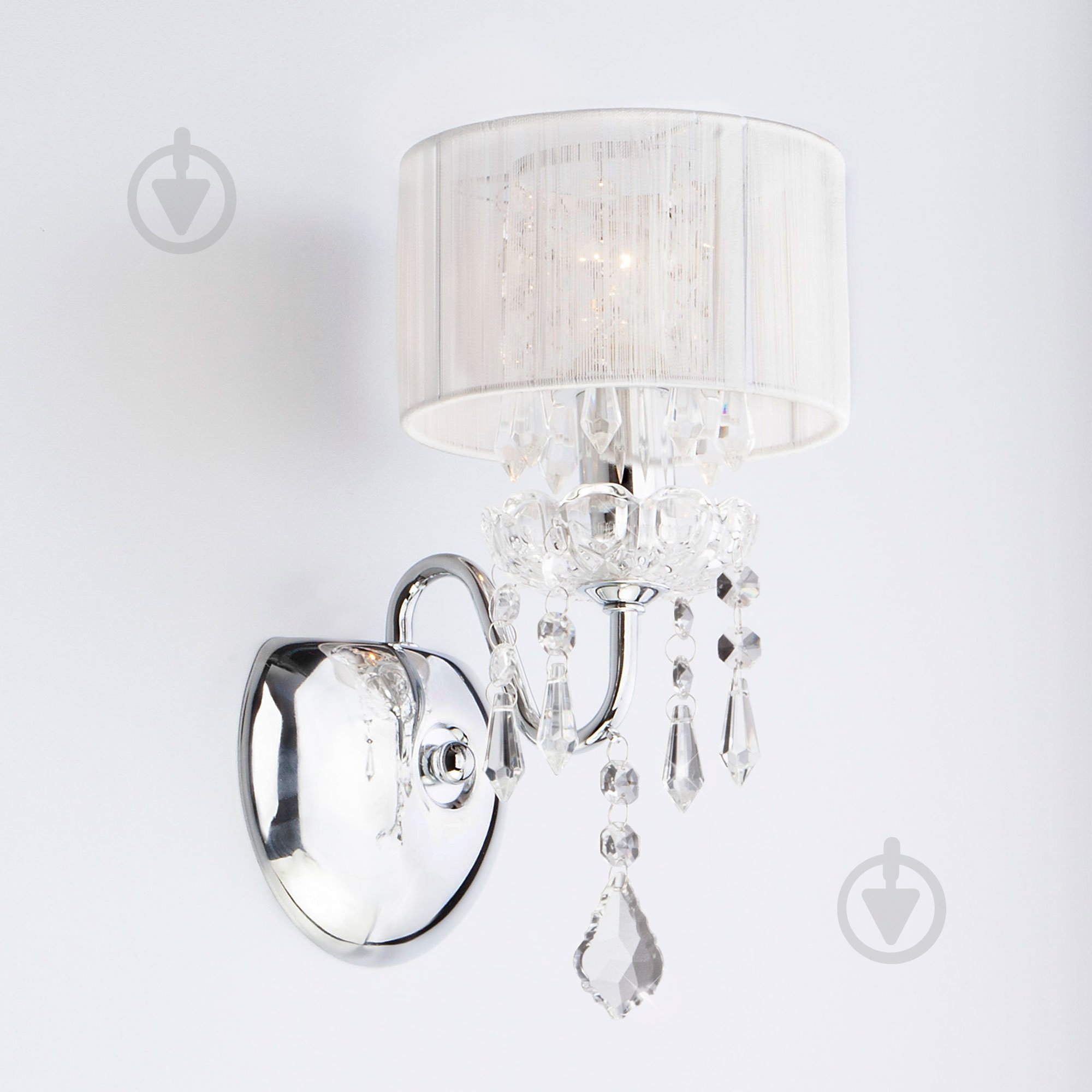 Бра Strotskis Amaryllis 1x40 Вт E14 хром/белый 2045/1 - фото 1