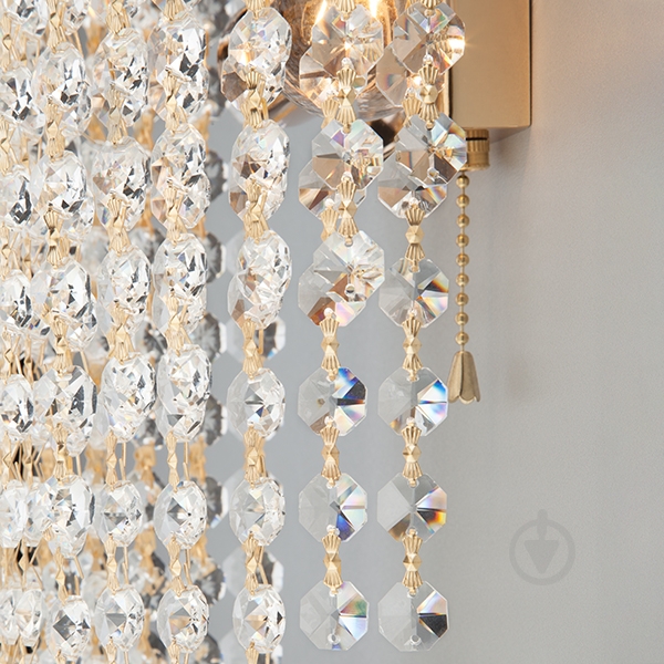 Бра Strotskis Mab 2x60 Вт E27 золото 3102/2 - фото 3