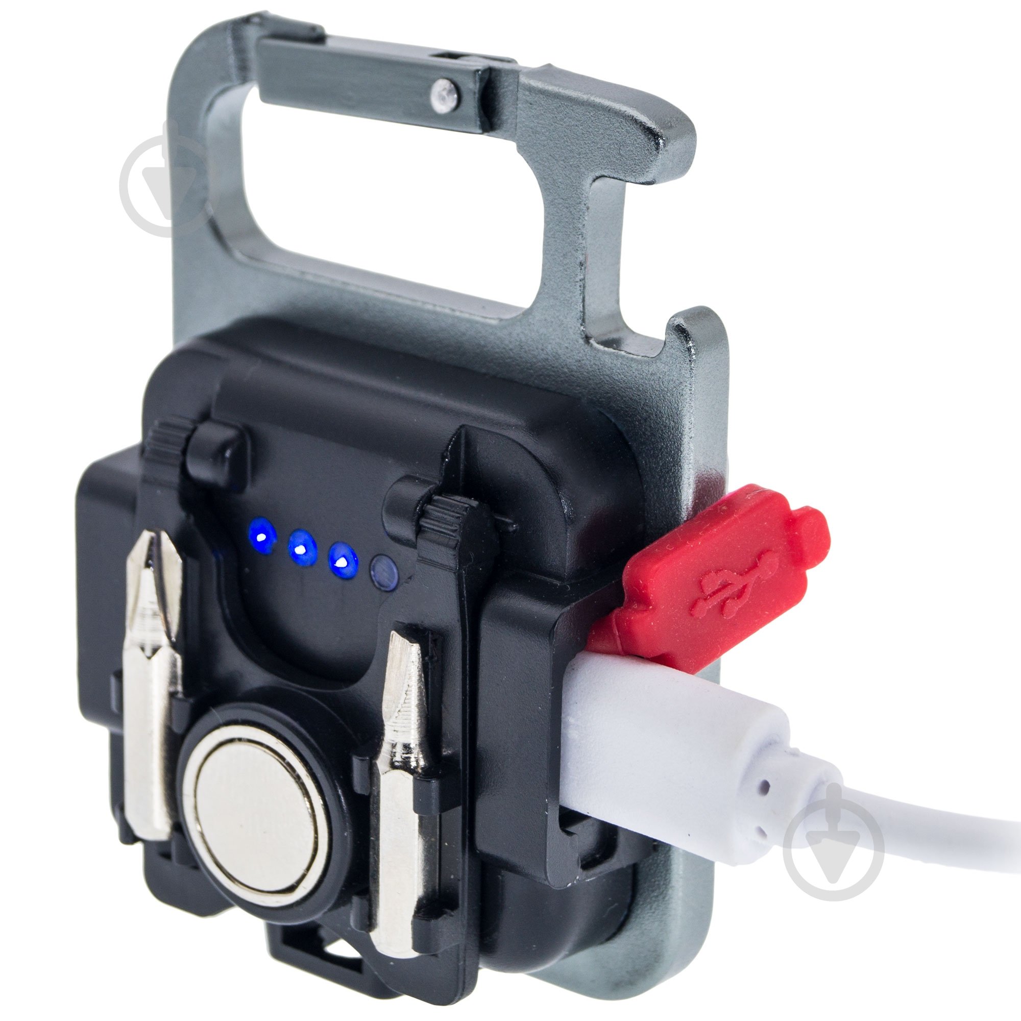 Брелок-фонарик Westinghouse 5W COB LED WF254S red+white light USB-C кабель в к-те 420 Lm черный WF254S-CBH - фото 4