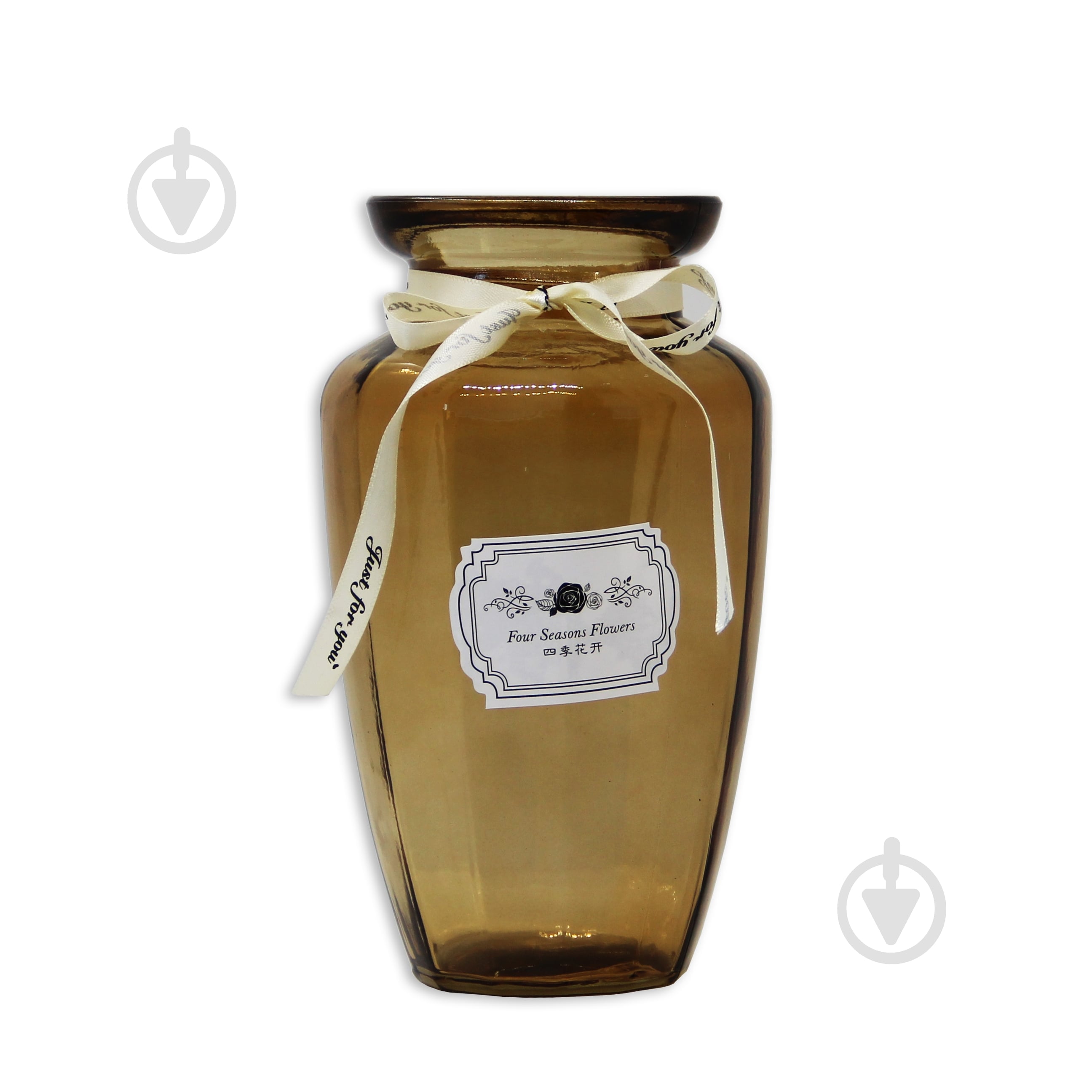 Ваза скляна CRYSTAL Jane 20 см коричнева 83210414292_YBCG-210414-2 - фото 1 Ваза скляна CRYSTAL Jane 20 см коричнева 83210414292_YBCG-210414-2 - фото 1